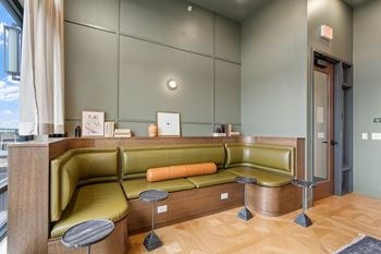 The Parlour, a reservable community amenity at Lilia Apartments in Lilydale, MN 55118